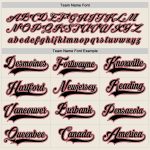 Custom Name and Number Hockey Jersey - Personalized Cream Black-Red Team Jersey Personalized Cream Black-Red Hockey Jersey