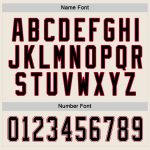 Personalized Black-Red Cream Hockey Jersey for Men, Women, and Kids Personalized Cream Black-Red Hockey Jersey