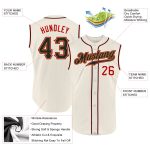 Personalized Black Red Cream Baseball Jersey Sleeveless for Men and Women Personalized Cream Black-Red Sleeveless Baseball