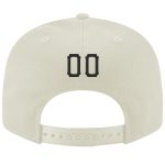 Custom Name Number Adjustable Snapback Hat - Personalized Cream Black-Red Stitched Team Cap Personalized Cream Black-Red