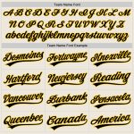 Personalized Unisex Softball Jersey - Cream Black-Yellow Two-Button Design Personalized Cream Black-Yellow Two-Button Unisex