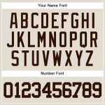 Custom Name and Number Personalized Baseball Jersey Cream Brown Authentic Team Apparel Personalized Cream Brown Authentic