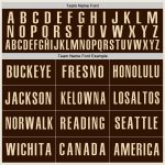 Personalized Brown Gold Baseball Jersey for Men and Women - Custom Cream Design Personalized Cream Brown-Gold Baseball Jersey