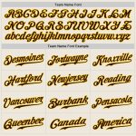 Custom Cream Brown-Gold Baseball Jersey for Fans | Personalized Sports Apparel Personalized Cream Brown-Gold Baseball Jersey
