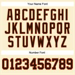 Customizable Brown-Orange Authentic Basketball Jersey with Personalized Name and Number - Team Spirit Wear Personalized Cream