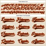Personalized Brown Orange Hockey Jersey with Lace Neck, Custom Team Apparel Personalized Cream Brown-Orange Hockey Lace Neck