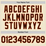 Custom Name and Number Personalized Cream Brown-Orange Mesh Baseball Jersey - Authentic Throwback Personalized Cream Brown-Orange