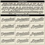 Personalized Cream and Black Baseball Jersey for Men and Women Personalized Cream Cream-Black Baseball Jersey