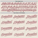 Custom Name and Number Baseball Jersey - Personalized Cream and Crimson Authentic Team Jersey Personalized Cream Cream-Crimson