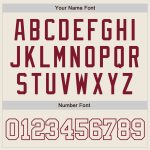 Personalized Crimson Cream Baseball Jersey - Custom Sports Apparel for Fans Personalized Cream Cream-Crimson Baseball Jersey