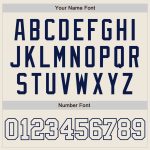Personalized Authentic Baseball Jersey in Cream and Navy Colors Personalized Cream Cream-Navy Authentic Baseball Jersey