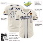 Personalized Cream and Navy Baseball Jersey for Men and Women - Custom Sports Apparel Personalized Cream Cream-Navy Baseball