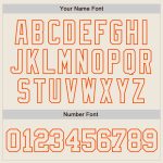 Personalized Cream and Orange Baseball Jersey for Custom Team Wear Personalized Cream Cream-Orange Baseball Jersey