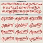 Personalized Cream and Red Baseball Jersey - Custom Name & Number Jersey Personalized Cream Cream-Red Baseball Jersey 2