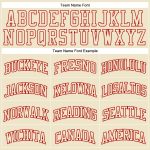 Personalized Cream Red Throwback Basketball Jersey for Men and Women Personalized Cream Cream-Red Throwback Basketball Jersey