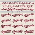 Personalized Crimson Cream 3D Curve Lines Jersey for Baseball Fans Personalized Cream Crimson 3D Curve Lines Baseball Jersey