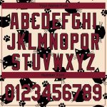 Personalized 3D Cat Baseball Jersey in Cream and Crimson-Black Personalized Cream Crimson-Black 3D Cat Baseball Jersey