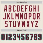 Custom Name Number Baseball Jersey - Personalized Crimson Black Aqua Team Authentic Jersey Personalized Cream Crimson Black-Aqua