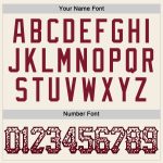 Custom Name Number Authentic Baseball Jersey in Cream Crimson Black - Drift Fashion Personalized Cream Crimson-Black Authentic