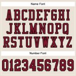 Custom Name Number Authentic Football Jersey - Personalized Crimson Black Mesh Team Jersey Personalized Cream Crimson-Black