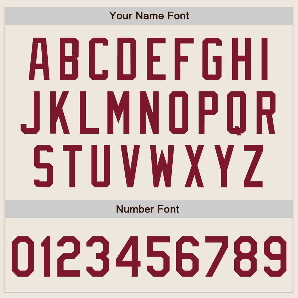 Personalized Cream Crimson Pinstripe Crimson Two-Button Unisex Softball Jersey Personalized Crimson Pinstripe Two-Button Unisex Softball Jersey - Soft, Comfortable Fabric Personalized Cream Crimson Pinstripe - Image 5