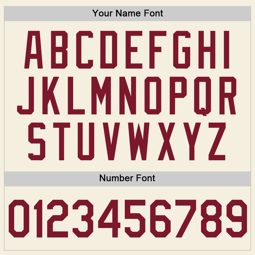 Personalized Cream Crimson Two-Button Unisex Softball Jersey Custom Cream Crimson Two-Button Softball Jersey Unisex Design Personalized Cream Crimson Two-Button Unisex Softball Jersey - Image 5