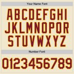Personalized Crimson Yellow Throwback Baseball Jersey - Mesh Fabric Personalized Cream Crimson-Yellow Mesh Throwback Baseball