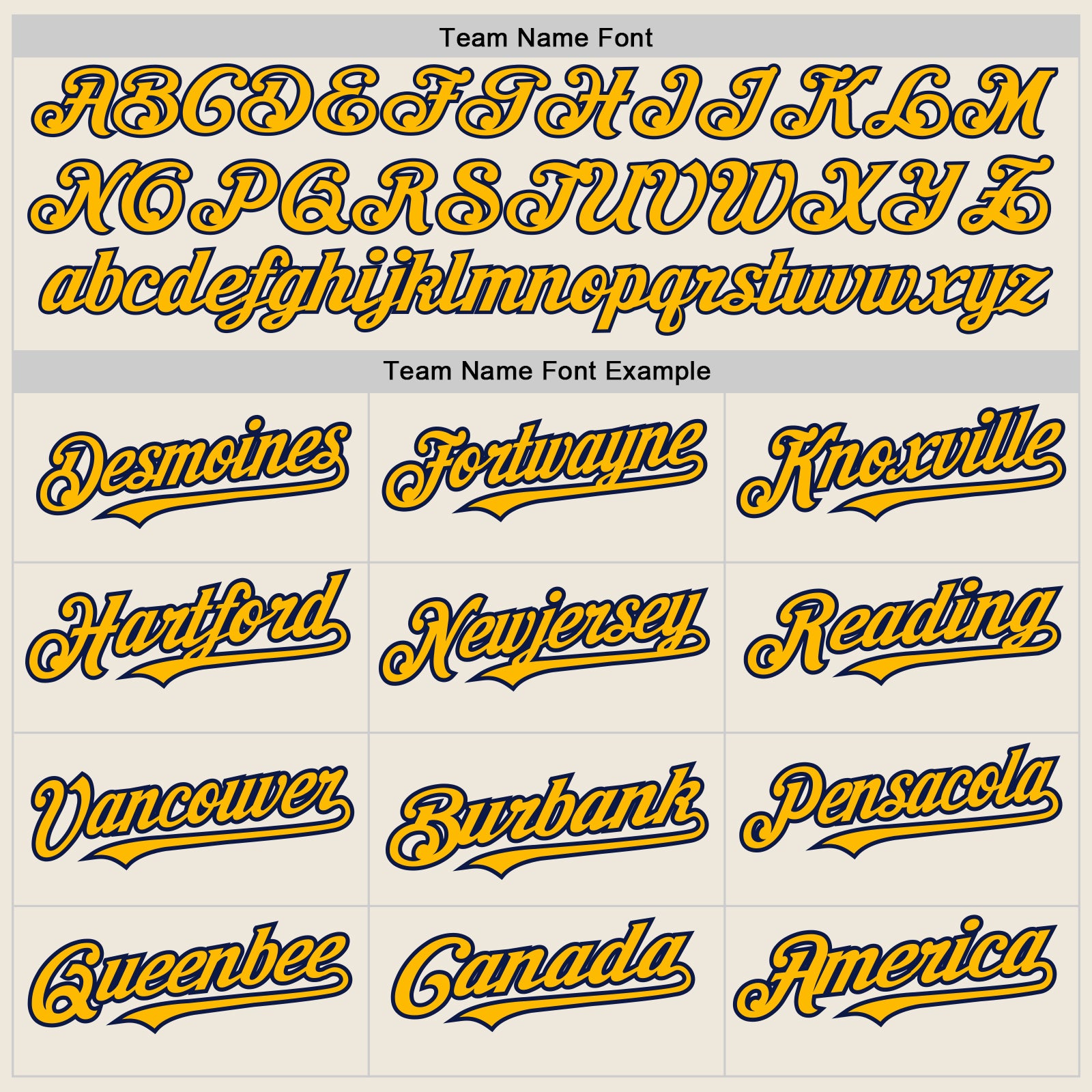 Personalized Cream Gold-Navy 3 Colors Arm Shapes Authentic Baseball Jersey Team Custom Name and Number Custom Baseball Jersey with Personalized Name and Number in Cream Gold and Navy - 3 Color Options, Arm Shapes Authentic Personalized - Image 5