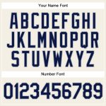 Custom Personalized Gray Cream Pinstripe Navy Baseball Jersey with Name and Number Personalized Cream Gray Pinstripe Navy