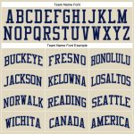 Custom Name Number Navy Basketball Jersey - Personalized Cream Gray Pinstripe Personalized Cream Gray Pinstripe Navy Authentic