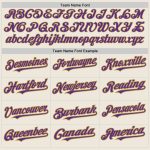 Custom Cream Gray Pinstripe Baseball Jersey with Purple and Old Gold Accents, Personalized Name and Number Personalized Cream