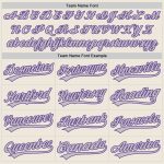 Personalized Unisex Softball Jersey - Cream Gray-Purple Two-Button Design Personalized Cream Gray-Purple Two-Button Unisex