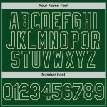 Personalized 3D Gradient Cream Green Twinkle Star Baseball Jersey Personalized Cream Green 3D Gradient Style Twinkle Star