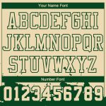 Custom Name Number Basketball Jersey Sublimation Cream Green Color Splash Round Neck Suit - Personalized Team Gear Personalized