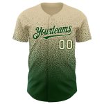 Personalized Cream Green Fade Baseball Jersey | Custom Fashion Jersey for Men and Women Personalized Cream Green Fade Fashion