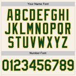 Personalized Cream Green Gold Baseball Jersey - Authentic Sleeveless Design Personalized Cream Green-Gold Authentic Sleeveless