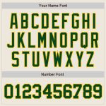Custom Personalized Green Gold Baseball Jersey for Men and Women Personalized Cream Green-Gold Baseball Jersey