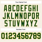 Personalized Green-Gold Cream Sleeveless Baseball Jersey for Men and Women Personalized Cream Green-Gold Sleeveless Baseball