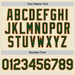 Custom Name and Number Authentic Baseball Jersey, Personalized Cream Green-Orange Mesh Throwback Team Jersey Personalized