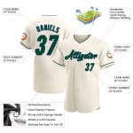 Custom Name and Number Green-Royal Baseball Jersey - Personalized Authentic Team Jersey Personalized Cream Green-Royal Authentic
