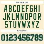 Custom Green-Royal Authentic Basketball Jersey with Personalized Name & Number - Throwback Style Personalized Cream Green-Royal