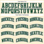 Custom Green-Royal Authentic Basketball Jersey with Personalized Name & Number - Throwback Style Personalized Cream Green-Royal