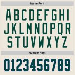 Custom Name and Number Hockey Jersey Personalized Cream Green-Royal Team Apparel Personalized Cream Green-Royal Hockey Jersey