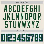 Custom Name and Number Authentic Football Jersey - Personalized Cream Green-Royal Mesh Team Apparel Personalized Cream Green-Royal