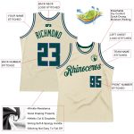 Personalized Hunter Green Royal Basketball Jersey for Throwback Fans - Custom Cream Apparel Personalized Cream Hunter Green-Royal