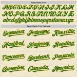 Personalized Kelly Green Gold Baseball Jersey - Cream Mesh Throwback Style Personalized Cream Kelly Green-Gold Mesh Throwback