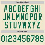 Personalized Cream Kelly Green Baseball Jersey | Throwback Mesh Style Personalized Cream Kelly Green Mesh Throwback Baseball