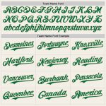 Custom Name Number Baseball Jersey - Personalized Cream Kelly Green Red 3D Pattern Design Authentic Team Jersey Personalized