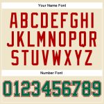 Custom Cream Kelly Green Red Throwback Basketball Jersey for Men and Women Personalized Cream Kelly Green-Red Throwback Basketball