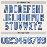 Personalized Light Blue Navy Sleeveless Baseball Jersey for Men and Women Personalized Cream Light Blue-Navy Sleeveless Baseball